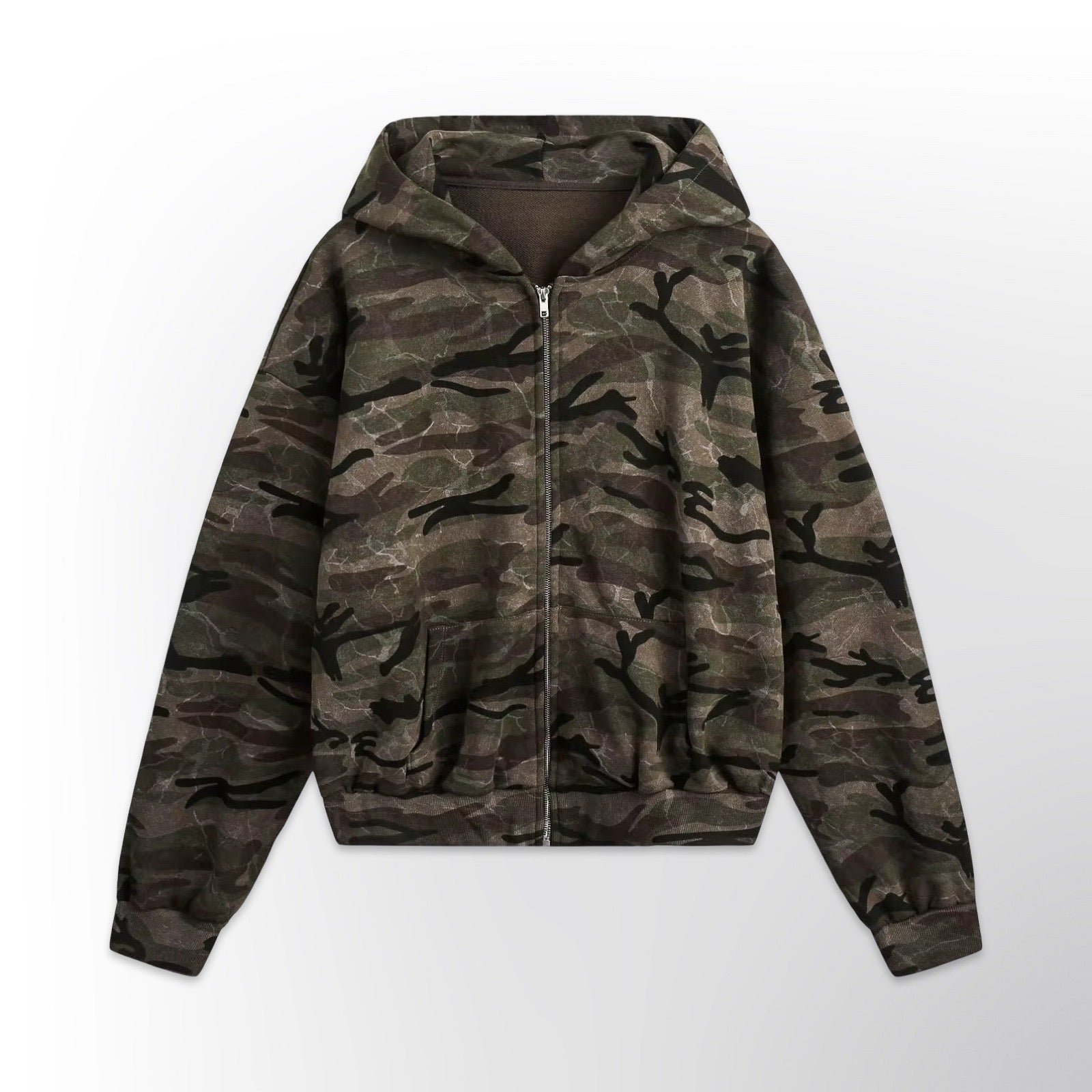 ‘Camo’ Zip Hoodie
