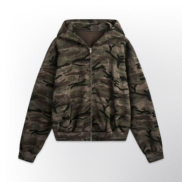 ‘Camo’ Zip Hoodie